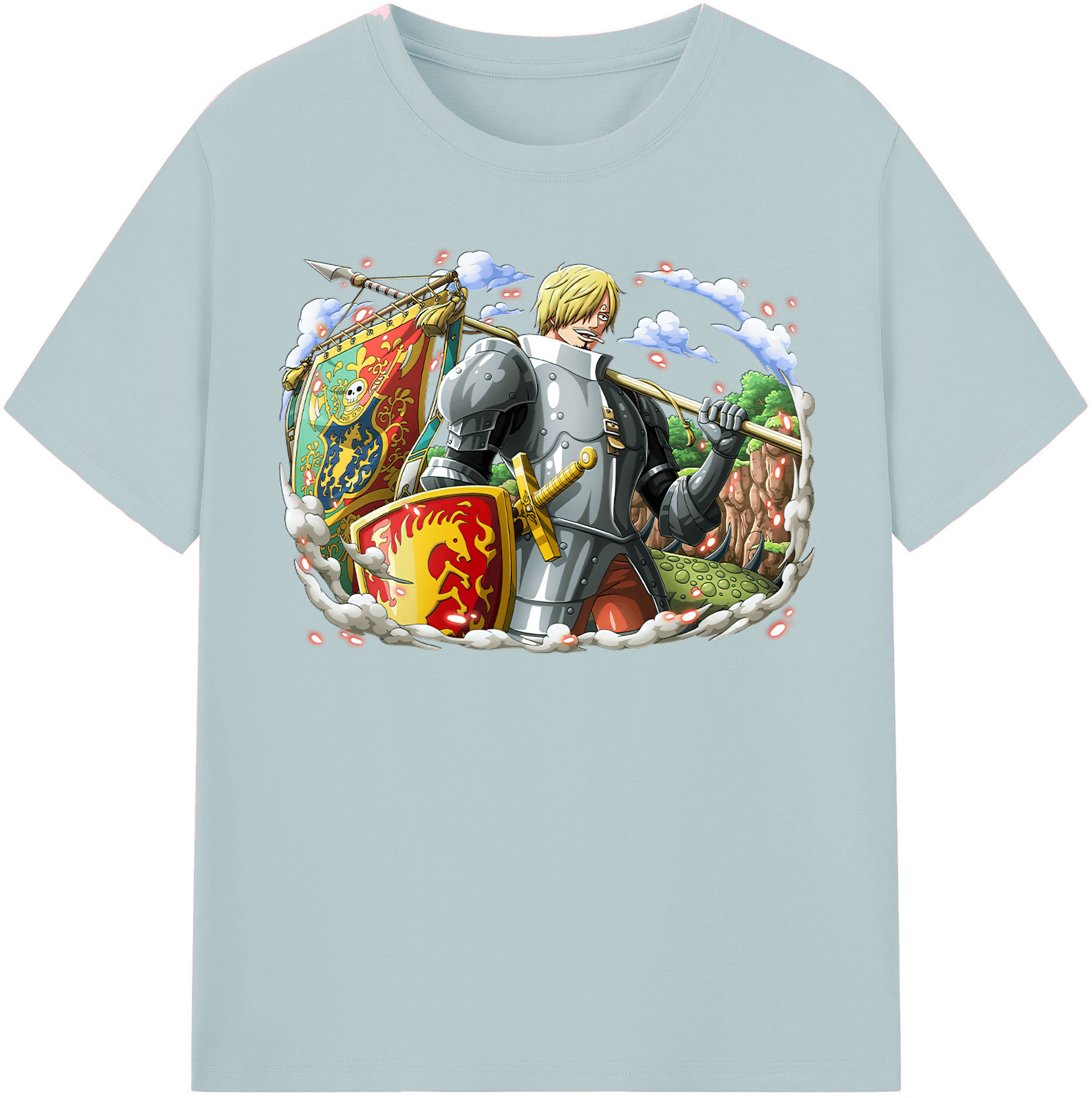 ワンピース サンジ ONE PIECE Sanji 綿100％半袖Tシャツ（フロントプリント）